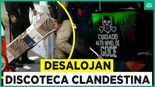 Desalojan casa que era usada como discoteca clandestina Había cajas de alcohol y hasta un DJ [upl. by Xel]