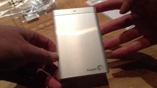 Seagate Backup Plus External Portable Hard Drive Unboxing USB 30 [upl. by Aerb]