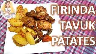 FIRINDA TAVUK BUT PATATESLİ  BAGET  NEFİS SOSLU TAVUK YEMEĞİ  YEMEK TARİFLERİ [upl. by Liggett]