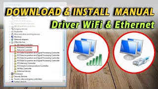 Cara Download amp Install Driver WIFI amp ETHERNET Manual untuk Windows 781011 [upl. by Amann]