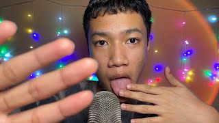 Spit Painting ASMR 💦🎨 lots of mouth sounds [upl. by Fleisig]