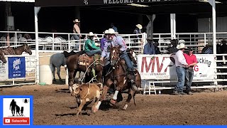 Invitational Tiedown Roping 1st Go 🐂 2021 Spicer Gripp Memorial Roping [upl. by Salomon313]