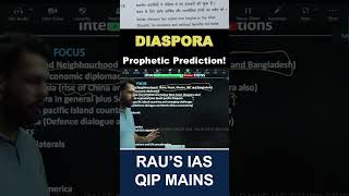 Diaspora  Raus IAS Mains QIP Classes qip shorts [upl. by Felicie113]