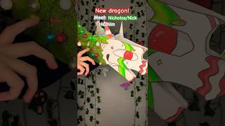 New Christmas dragon dragon christmas christmastree dragonpuppet art fyp nicholas tree [upl. by Arramas872]