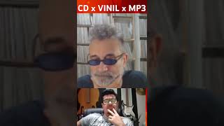 CD vs VINIL vs MP3 podcast registadeu noticias mp3 rock cds vinil vintage musica streaming [upl. by Yttisahc431]