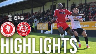 FA CUP HIGHLIGHTS  Welling United 0 Chatham Town 1 [upl. by Lenna139]