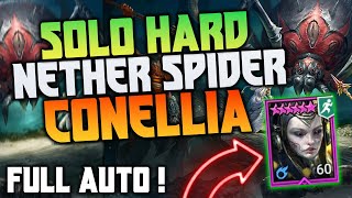 💥NEW SOLO STRATEGY💥 CONELLIA VS quotNETHER SPIDERquot FULL AUTO  ANY DIFFICULTY   Raid Shadow Legends [upl. by Cohdwell]