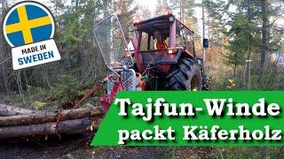 Vom Wald auf den Hof – Mit der TajfunForstwinde gegen Käferholz [upl. by Acirahs520]