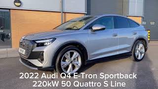 2022 Audi Q4 ETron Sportback 220kW 50 Quattro S Line Recently Exported [upl. by Bennie]