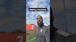 Simple passing in football passing [upl. by Lraed538]