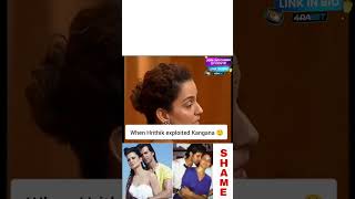 Shameless Hrithik kanganaranaut hritikroshan karanjohar bollywood queenkangana [upl. by Akerdna]