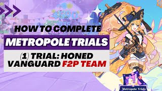 【Genshin Impact】Metropole Trials SubEvent  Trial Honed Vanguard 4Star Characters Team [upl. by Zhang969]