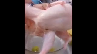 CLEAN AND WASH CHICKEN PREP [upl. by Tiphanie]