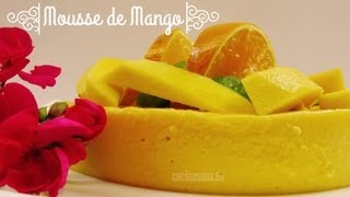 MOUSSE DE MANGO LIGERO Receta casera paso a paso [upl. by Rao]