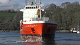 Cargo Ships quotLady Christinaquot amp quotArctica Havquot Arriving At Fowey [upl. by Yebloc]