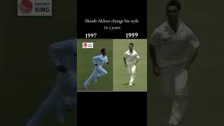 Shoiab akhtar bowling action 🙀 1997to2003 change actionyoutubeshorts shortsfeedcricketlover [upl. by Tate]