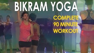 Bikram Yoga Full 90 Minute Hot Yoga Workout with Maggie Grove [upl. by Nylteak42]