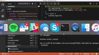 Ep 9 Debugging NativeScript Apps With Visual Studio Code [upl. by Ejroj]