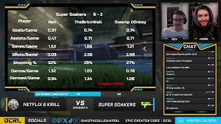 DCRL PLAYOFFS  DIV A  NETFLIX AND KRILL VS SUPER SOAKERS [upl. by Southard]