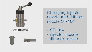 RM  Suttner Changing injector nozzle and diffusor nozzle ST164 [upl. by Nnylyrehc]