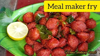 Meal maker fry in Tamil mealmakerrecipe mealmakerfry mealmakerpakkoda homecookingstall [upl. by Marjie]