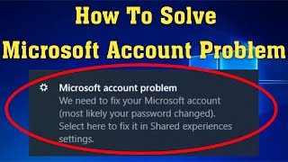 How to fix We cant sign into your account Windows 10 2 ways 2022 [upl. by Patterman]