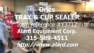 ORICS Model VGF100 TRAY SEALER VACUUM GAS FLUSH manual stainless steel Alard item Y3712 [upl. by Henricks]