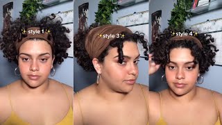 Headband Hairstyles For Curly Hair [upl. by Boris]