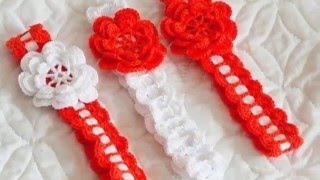 Vinchas tejidas a crochet para niñas [upl. by Denni]