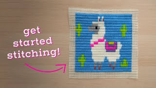 How to Needlepoint with Paint by Stitches [upl. by Pelpel]