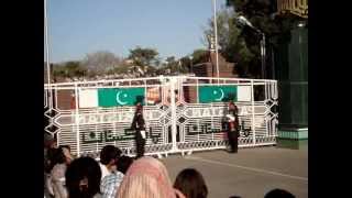 Wagah Border Ceremony Pakistan Vs India OPENING [upl. by Samale]