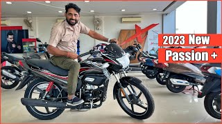 hero passion plus 2023 model review  honda shine 100 ka kya hoga [upl. by Areval]