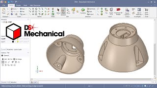 DesignSpark Mechanical 15 Direct Modeling Plastic part design [upl. by Melessa]