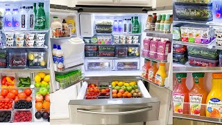 EXTREME REFRIGERATOR ORGANIZATION  Satisfying ASMR Deep Clean and Fridge Restock on a Budget [upl. by Dichy]