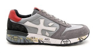 Premiata uomo sneaker Mick grigia SKU MICK3256 [upl. by Ahsenad976]