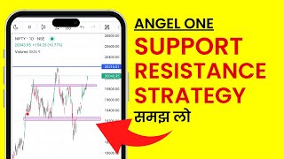 Angel One Support amp Resistance Trading Strategy  Explained on Chart in Hindi [upl. by Nobile]