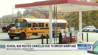 School bus routes canceled due to driver shortage [upl. by Anahpets]