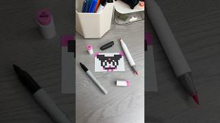 💜Cute mini Kurumi pixel art🖤 kuromi sanrio pixel pixelart pixelartideas art drawing cute [upl. by Decamp]