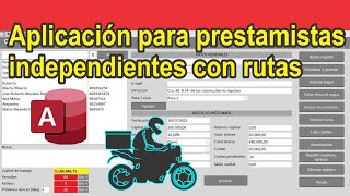 Aplicación para prestamistas independientes interés simple incluye ruta de cobro P61 [upl. by Lehcsreh]