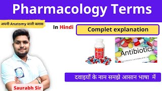 Pharmacology terms  Terminology  For NEET Bsc Nursing and GNM and medical students [upl. by Horgan]