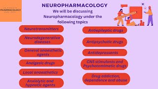 Neuropharmacology Outline Neurotransmitters 1 [upl. by Cassady]