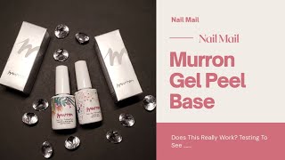 Murron Peel Off Base Coat  Application  Nail Mail [upl. by Estis90]