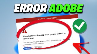 Your unlicensed adobe app is about to be disable ✅SOLUCION 2025🔥 [upl. by Llebyram528]