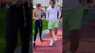 Paula Badosa and Stefanos Tsitsipas 😍😍😍 tennistime sports tennis tennisplayer tsitsipas badosa [upl. by Philis]