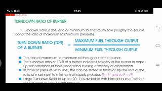 turndown ratio of burner [upl. by Munroe]