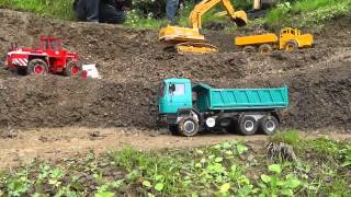 CONSTRUCTION SITE l TRUCKS lTIPPERS l SCALE WHEEL LOADERS l EXCAVATORS AND MORE RC MODELS l [upl. by Seabrooke]