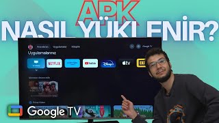 Google TVye APK İle Uygulama Nasıl Yüklenir  Philips The One 65PUS8808 Ambilight TV [upl. by Akeimat227]