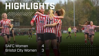 SevenGoal Thriller  SAFC Women 4  3 Bristol City Women  Barclays Women’s Championship [upl. by Matless]