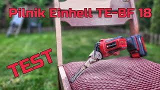 Pilnik Taśmowy 18V EINHELL TEBF 18 Lisolo TEST [upl. by Airel]