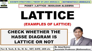 Lattice Diagram in Discrete Mathematics  Lattice Theory in Discrete Mathematics  Lattice Examples [upl. by Lraed]